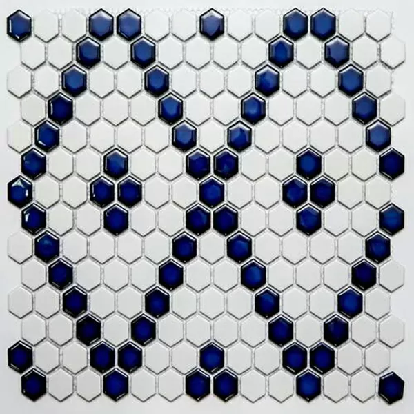 Мозаика PS2326-43 Porcelain 2.3x2.6 30.6x35