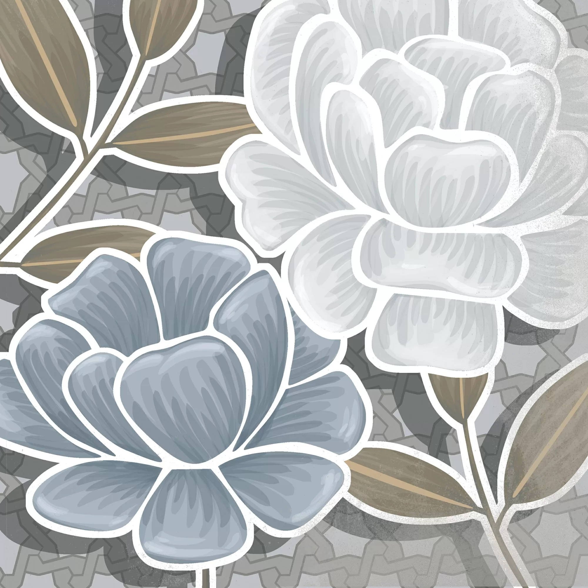 Керамогранит Flore Gris 20x20 (микс)