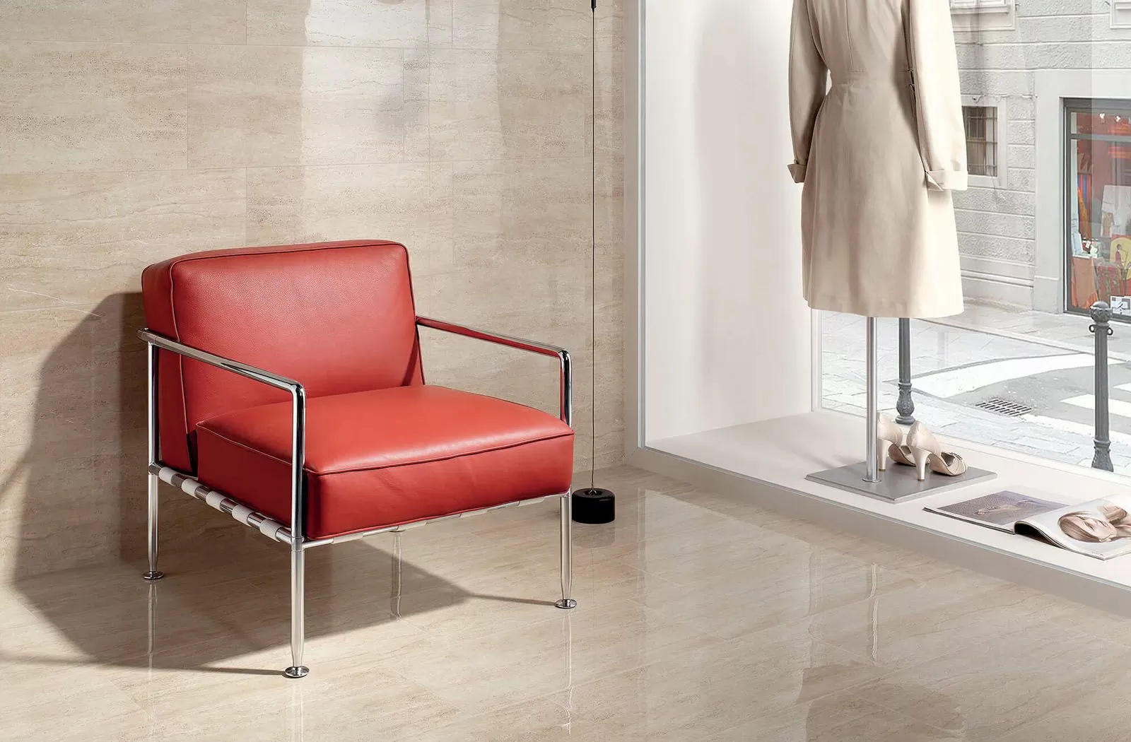 Керамогранит Bombato Travertino Noce 2x30