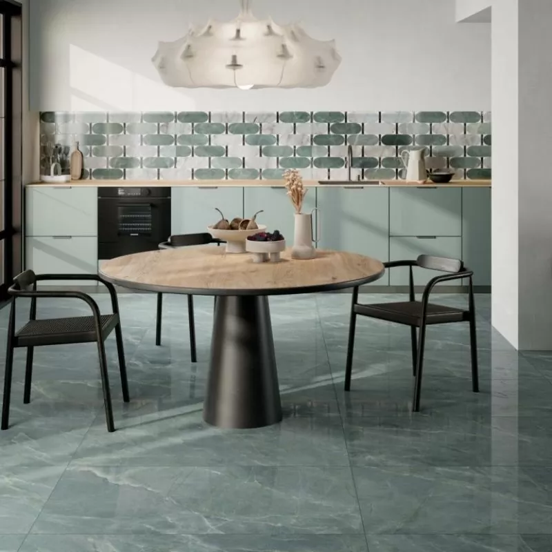 Керамогранит PF60014963 Sensi Nuance Sea Green Lux 3D Rett 60x120