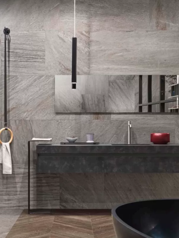 Керамогранит R04L Quarzite Grigio rett. 60х60