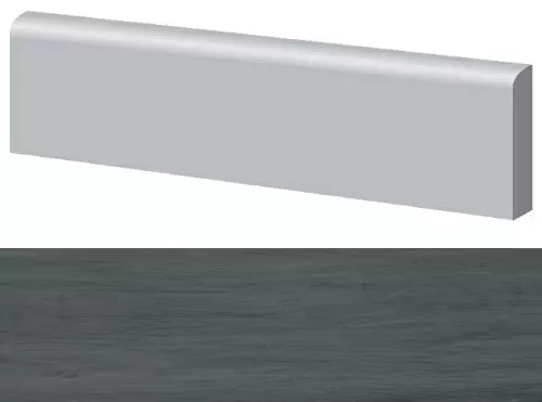 Керамогранит 3088044 Tavolato Naturale Antracite Battiscopa 9x120