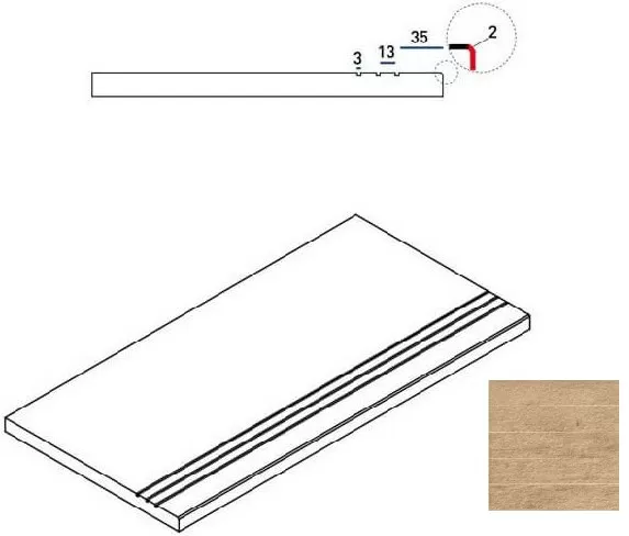Керамогранит 620090000238 OLIVE BORDO GRIP 30x60