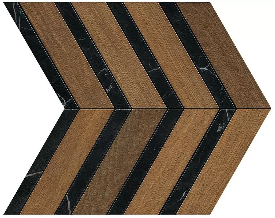 Мозаика AO3L Heartwood Brandy Marble Chevron 29,4x28,7