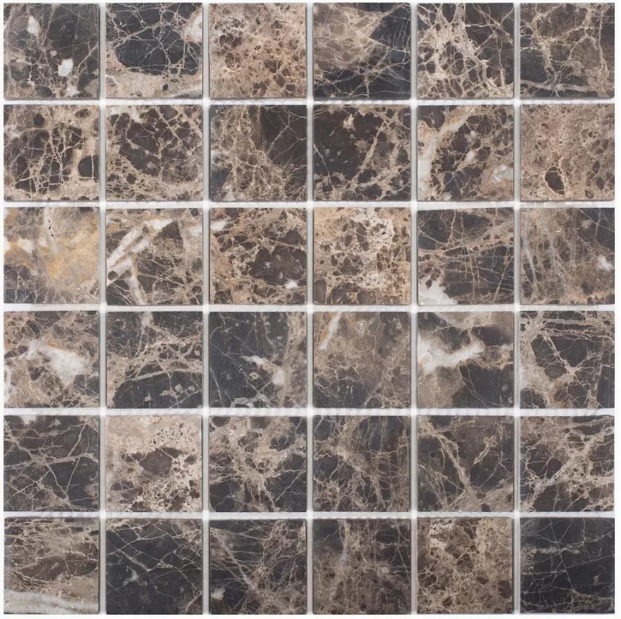 Мозаика PIX303 Dark Emperador матовая 48x48 305х305x6