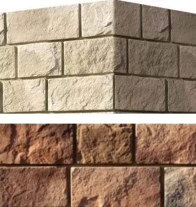 Искусственный камень 412-95 Шинон угол 8.5х16x15 (9.5х18x15)
