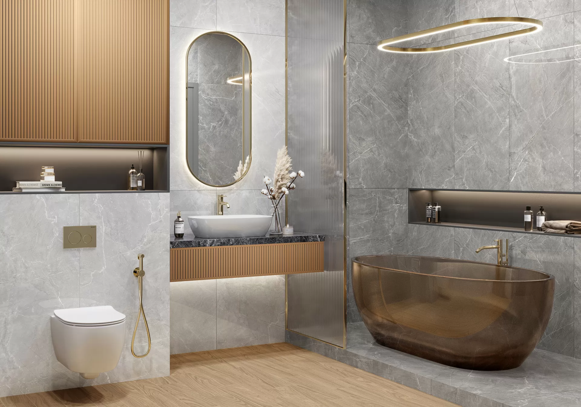 Керамогранит 60120TER15P Terra Gray полированный 600x1200x7