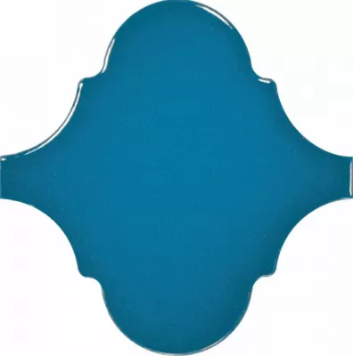 Плитка 65007 Арабески Майолика синий 26x30