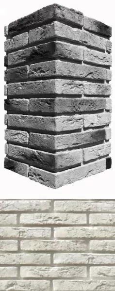 Искусственный камень 380-05 Остия брик угол 12x26.5x4.9