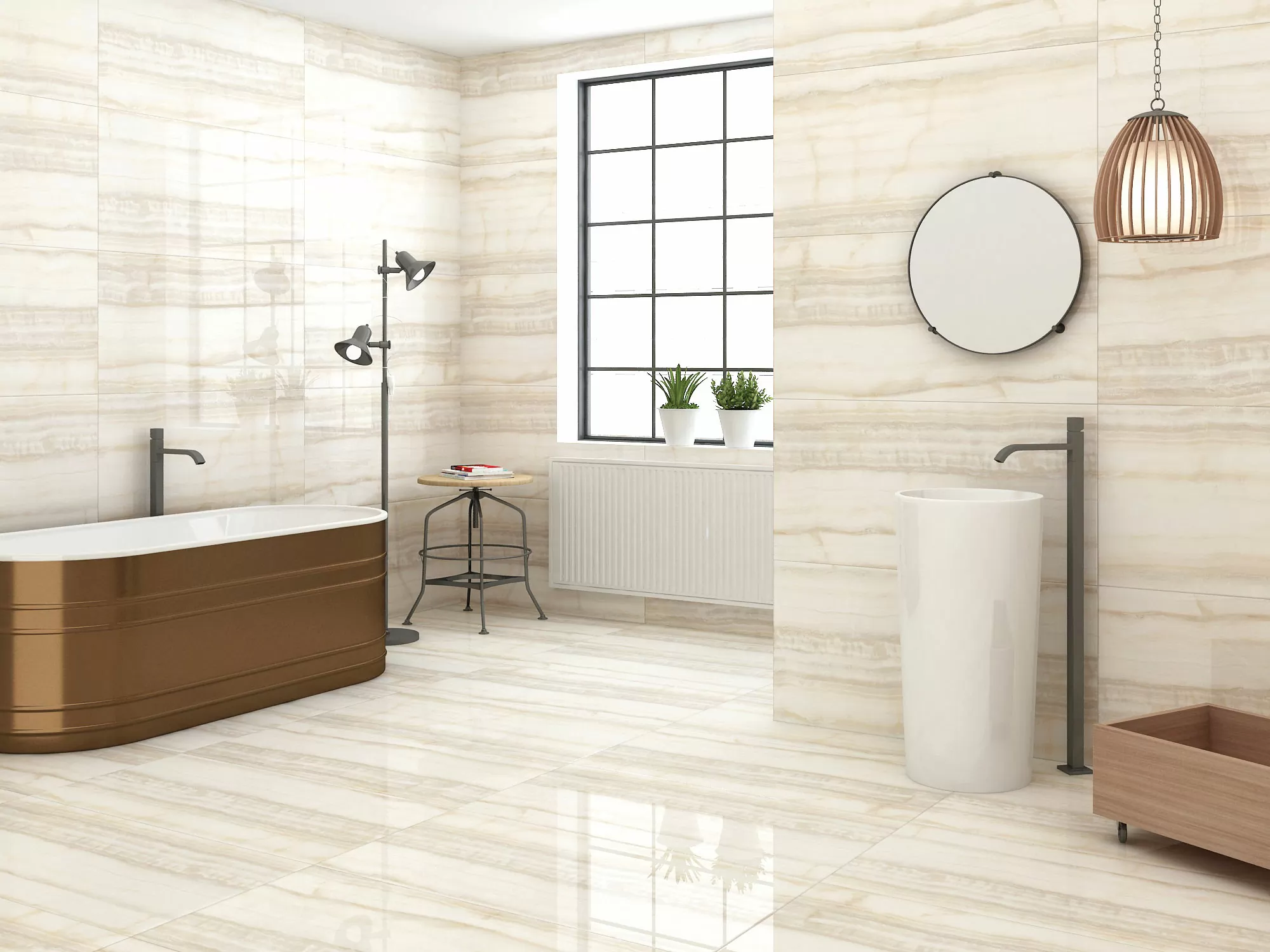 Керамогранит Onyx Herman Gold Glossy 60x120