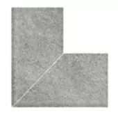 Керамогранит Наружный угол 90° Pool Garden Grey Flat Handle 25x25