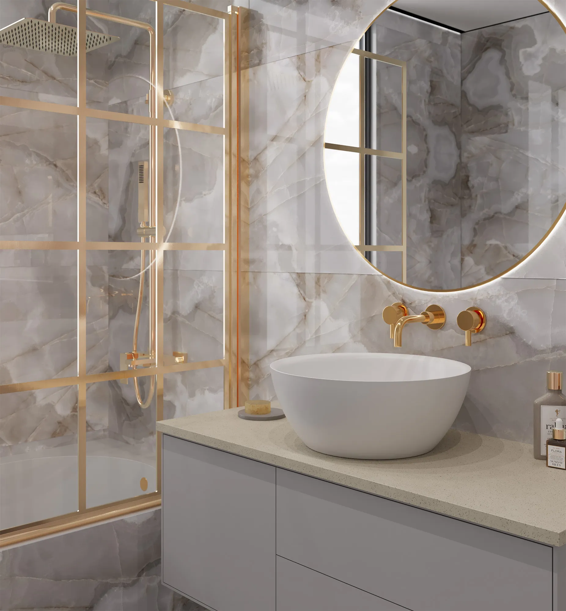 Керамогранит FP1011-A Rex Onyx Coffe Full Polished 60x120