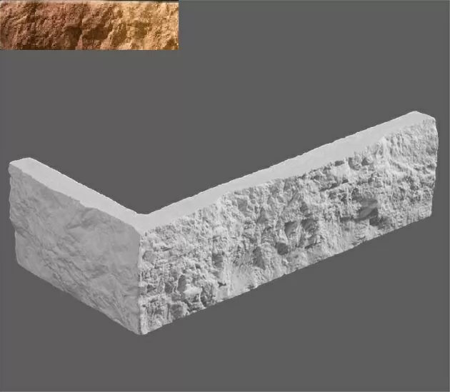 Искусственный камень Угловой элемент Неаполь 345 9,4/20x5,2x1,2