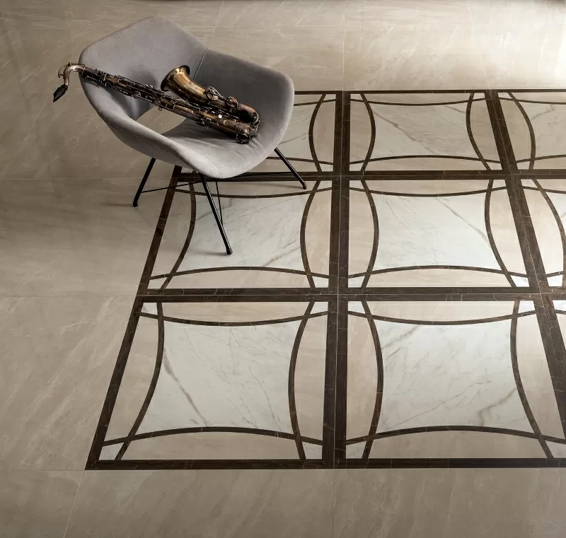Керамогранит 57754 Calacatta Lapp.Rett. 40x80