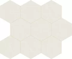 Мозаика 749580 Neutra 6.0 01 Bianco Mosaico B Esagono 10x10 30x26
