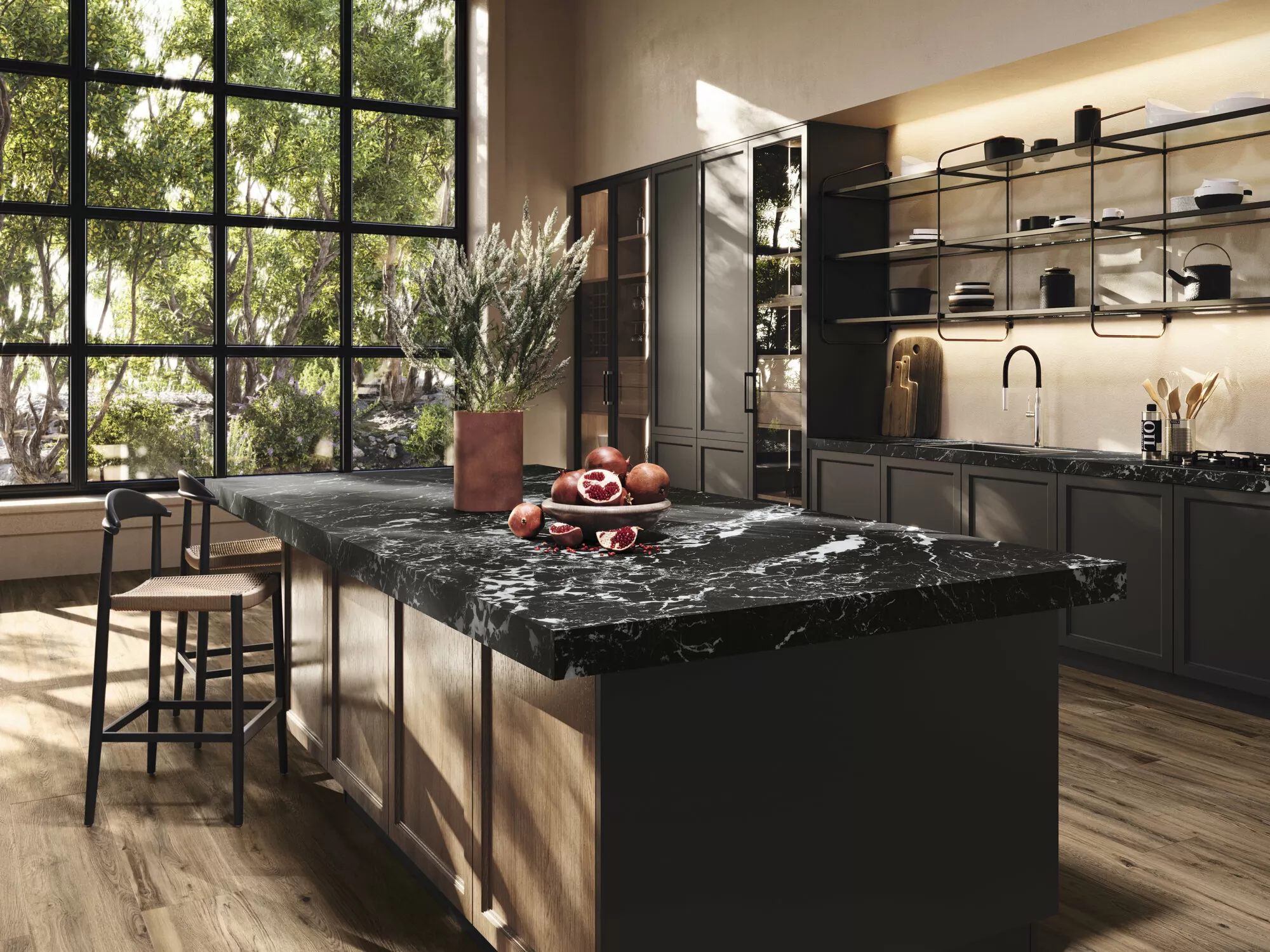 Керамогранит A041062 Black Hispania Natural Rect 120x278