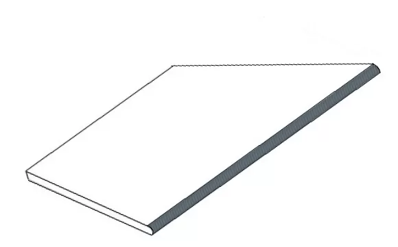 Керамогранит 620090000840 Cliff Bianco Round Angolo Esterno Sx 30x60