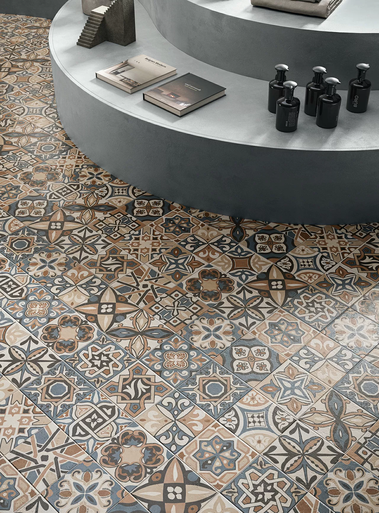 Керамогранит 1086529 Italica Modulare 39 Terra Mista (комплект 2шт 20x20, 1шт 20x40, 2шт 40x40, 1шт 40x60,8)