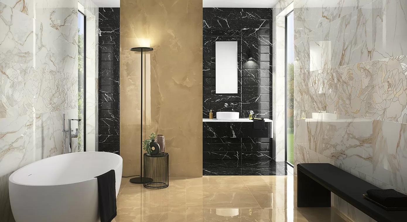 Плитка fQNI Roma Gold Carrara Superiore Brillante 30,5x56