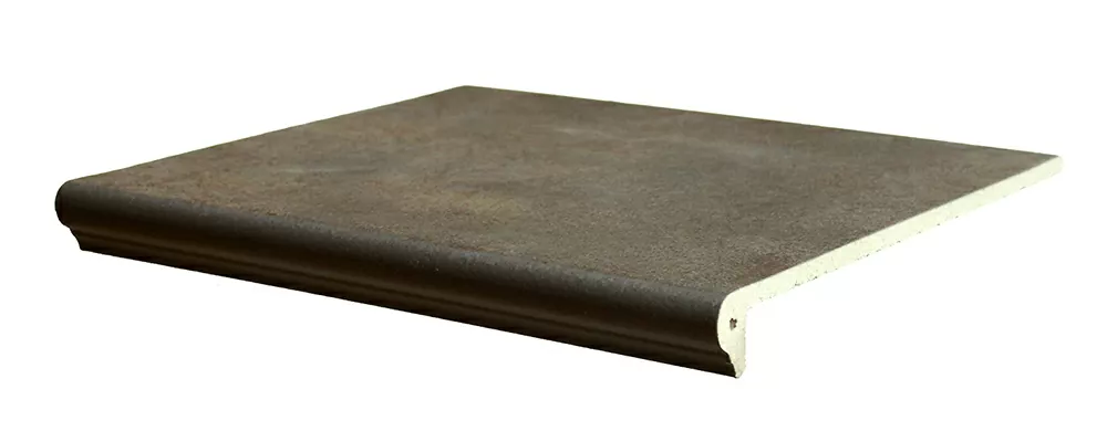 Клинкерная плитка Ступень флорентийская 118 Lava Schwarz 36x32x9,5