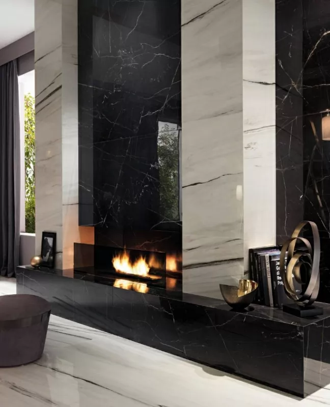 Керамогранит AOSD Marvel Black Atlantis Lappato 37,5x75