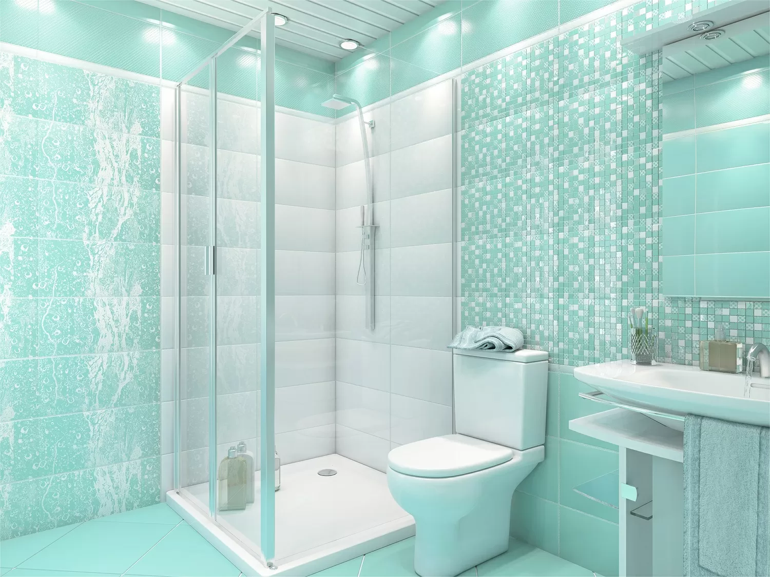 Мозаика DW7MSC16 Mosaic Aquamarine 30.5x30.5