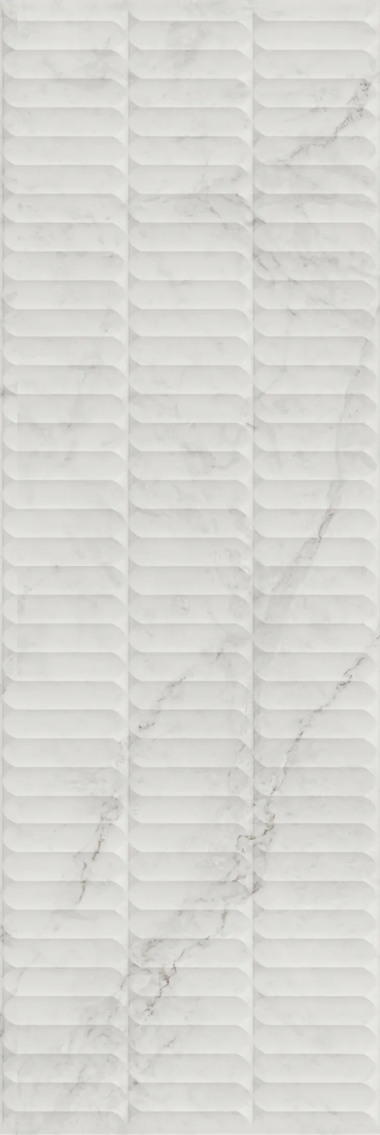 Плитка KM3090B0160R Тубкаль белый глянцевый структура обрезной 30x89,5x1,05