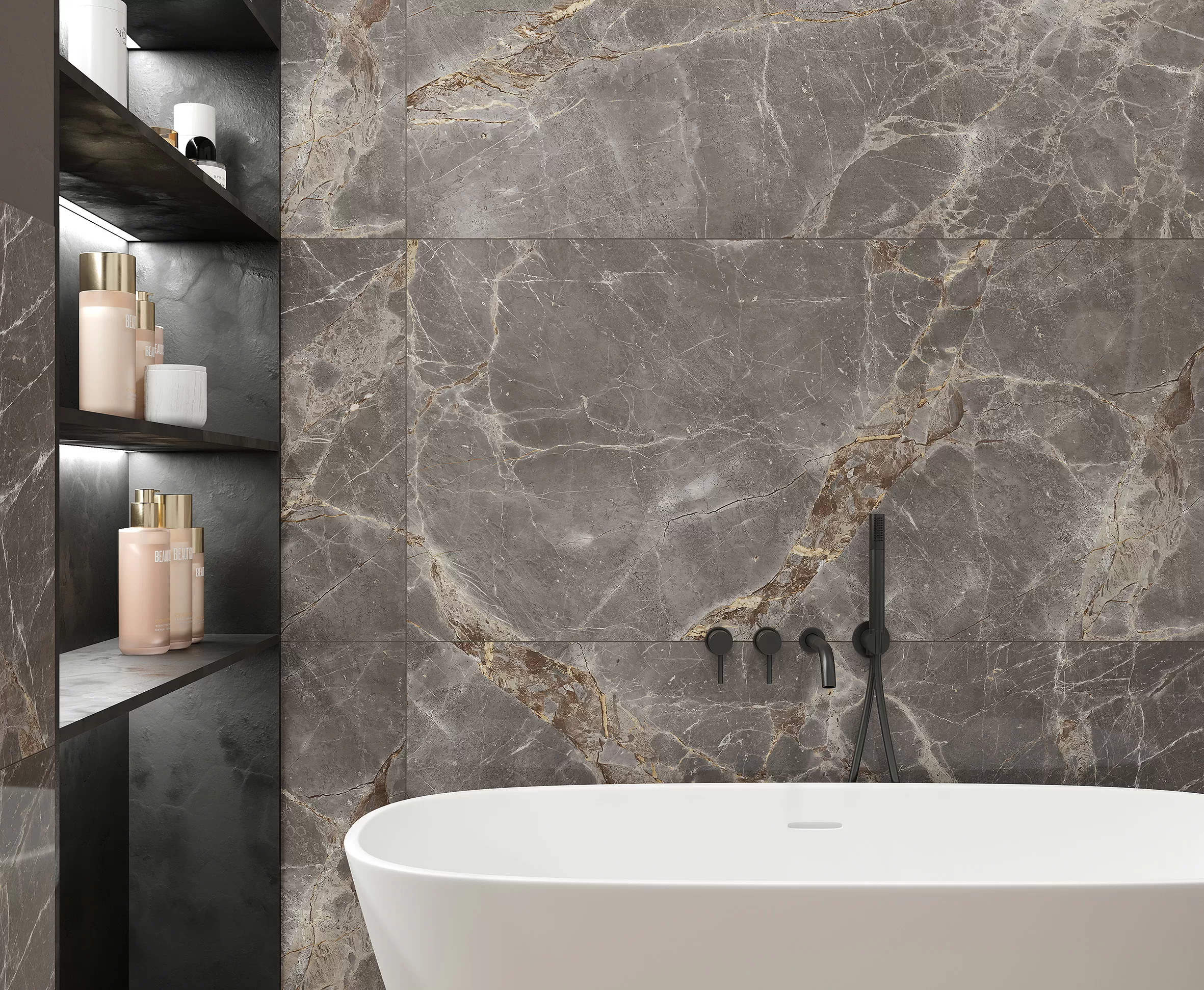 Керамогранит Nebula Grey Полированный 80x80