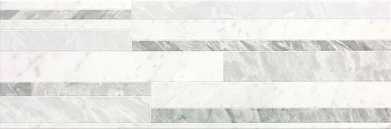 Плитка fRHP Roma Diamond Deco White Brillante 25x75