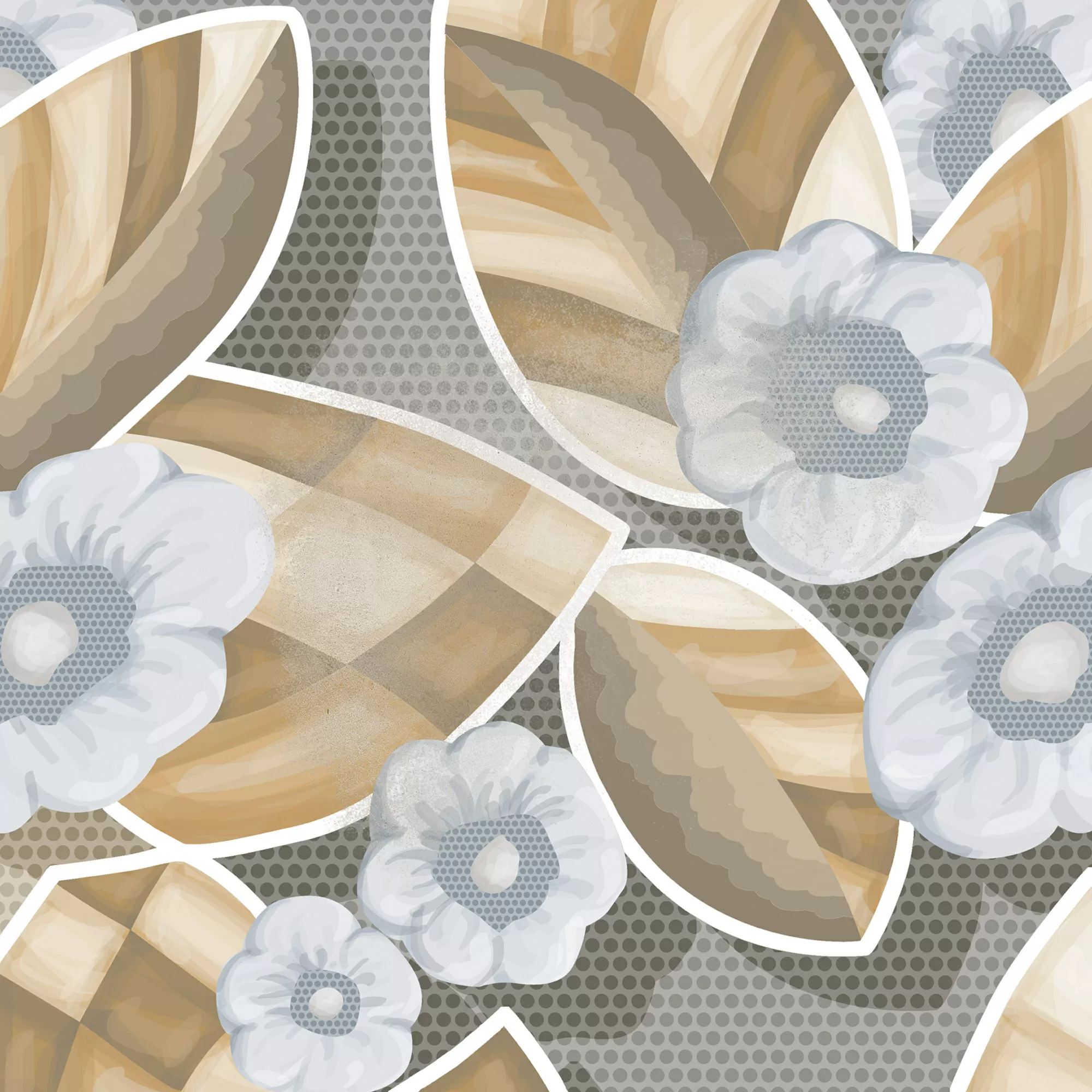 Керамогранит Flore Gris 20x20 (микс)