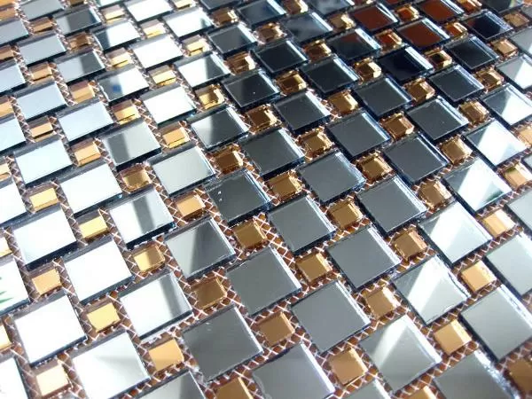 Мозаика DG20 Мозаика зеркальная на сетке (2x2+1x1) 30.9x30.9