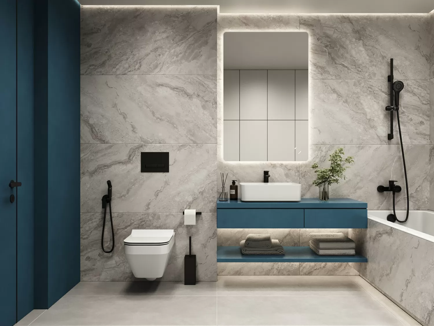Керамогранит 17428 Cambio темно-серый ректификат 60x120