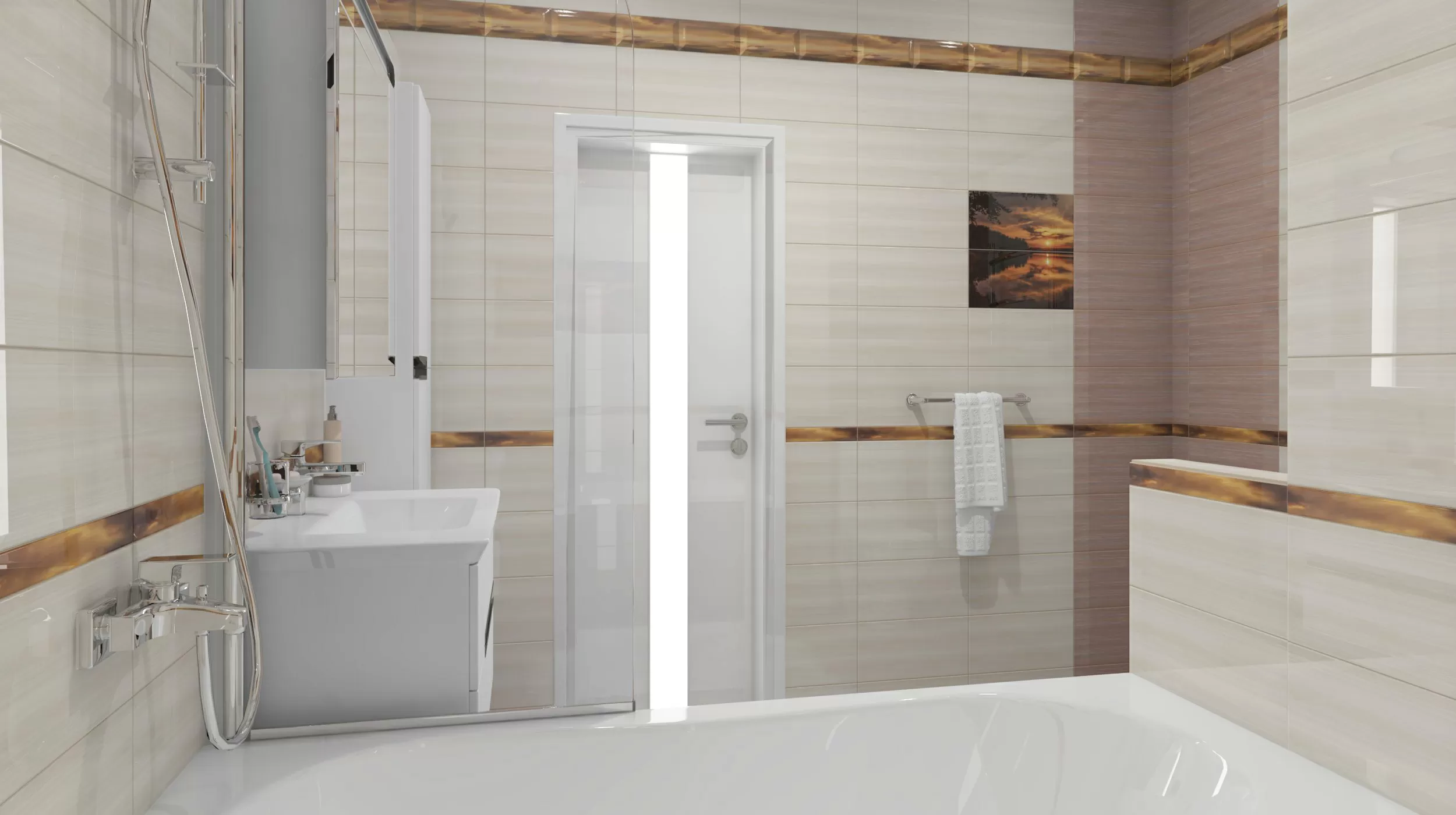 Плитка Бордюр рельефный Home br1020D279-2 20х10