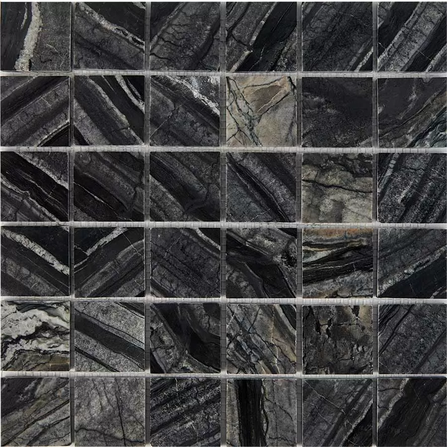 Мозаика PIX257 Royal Grey из мрамора полированная 48x48 305х305x6