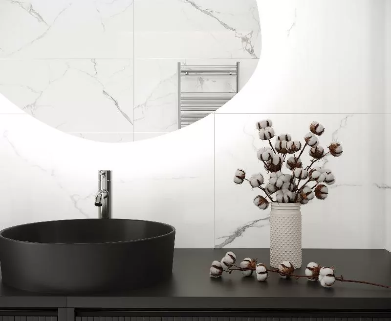 Керамогранит Swizer White белый матовый 60x60