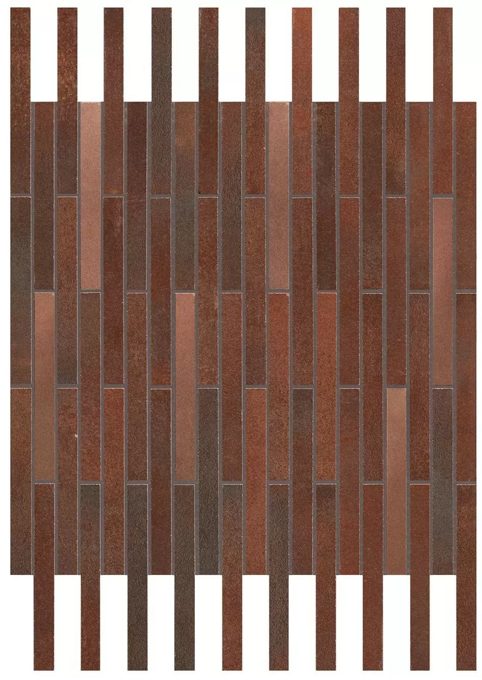 Мозаика A0UV Blaze Corten Mosaico Twin 36.1x29.4