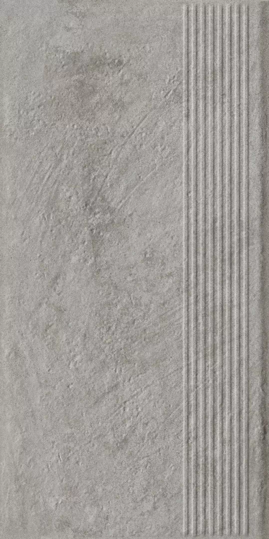 Клинкерная плитка Carrizo Grey Stopnica Prosta Struktura Mat 30x60
