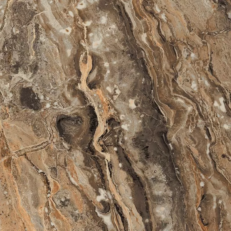 Керамогранит GR104 Richter Brown High glossy 600x600