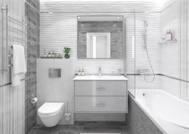 Плитка Декор Concrete Vimp серый 30х60