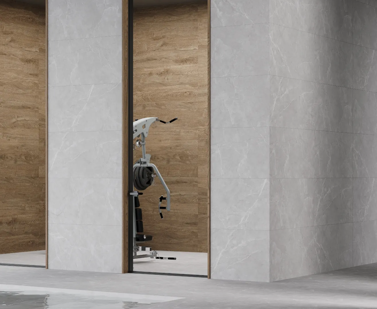 Керамогранит Marble Grey PRO серый матовый R10Soft 60х120