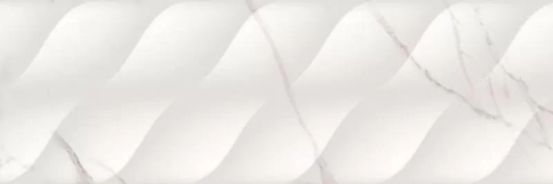 Плитка Minerva Waves White 25x75