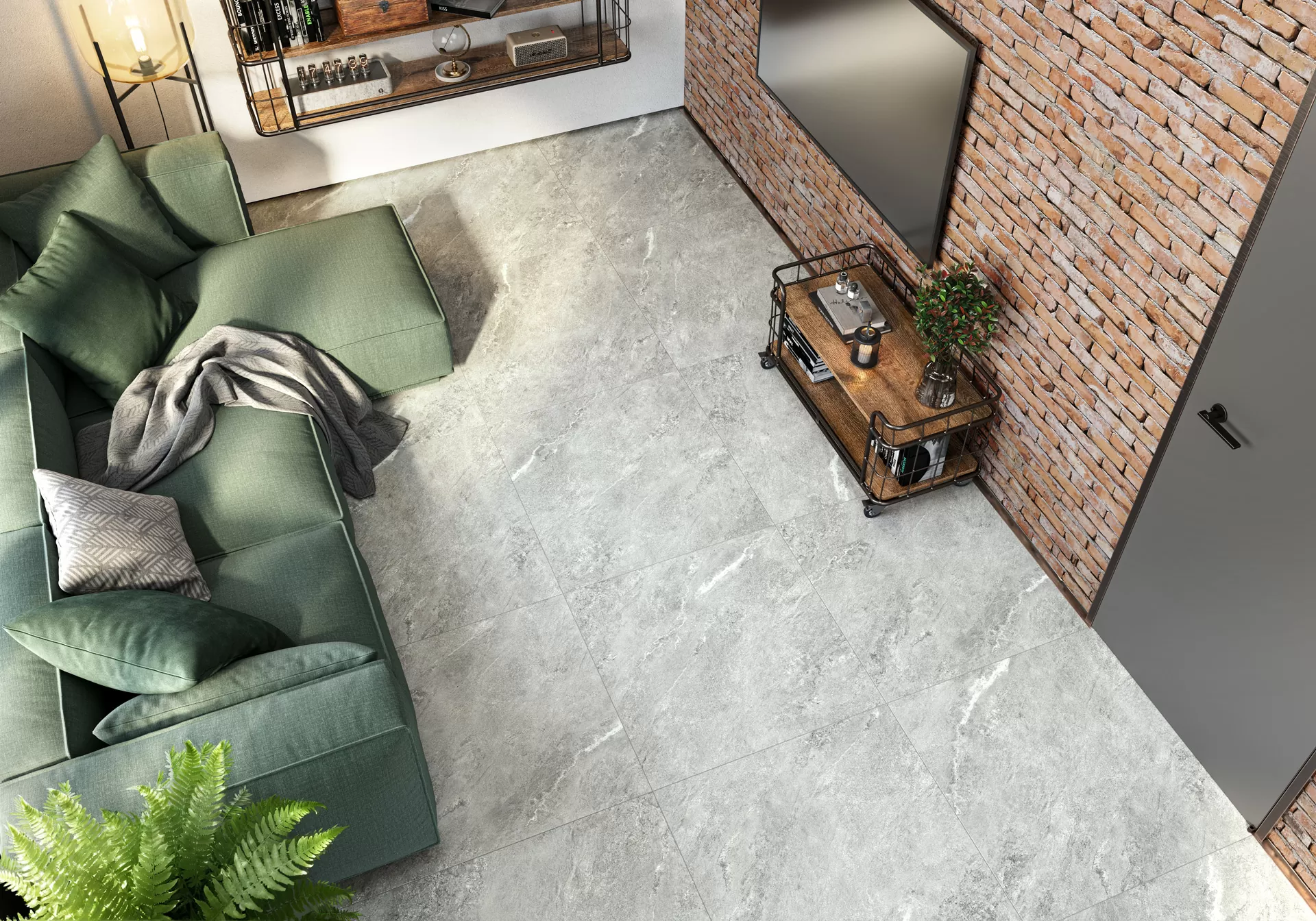 Керамогранит 8080AJA25M Ajax Graphite матовый карвинг  800x800x8