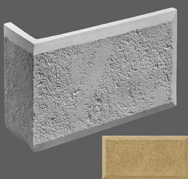Искусственный камень Угловой элемент Рим 050 39/12x25x3