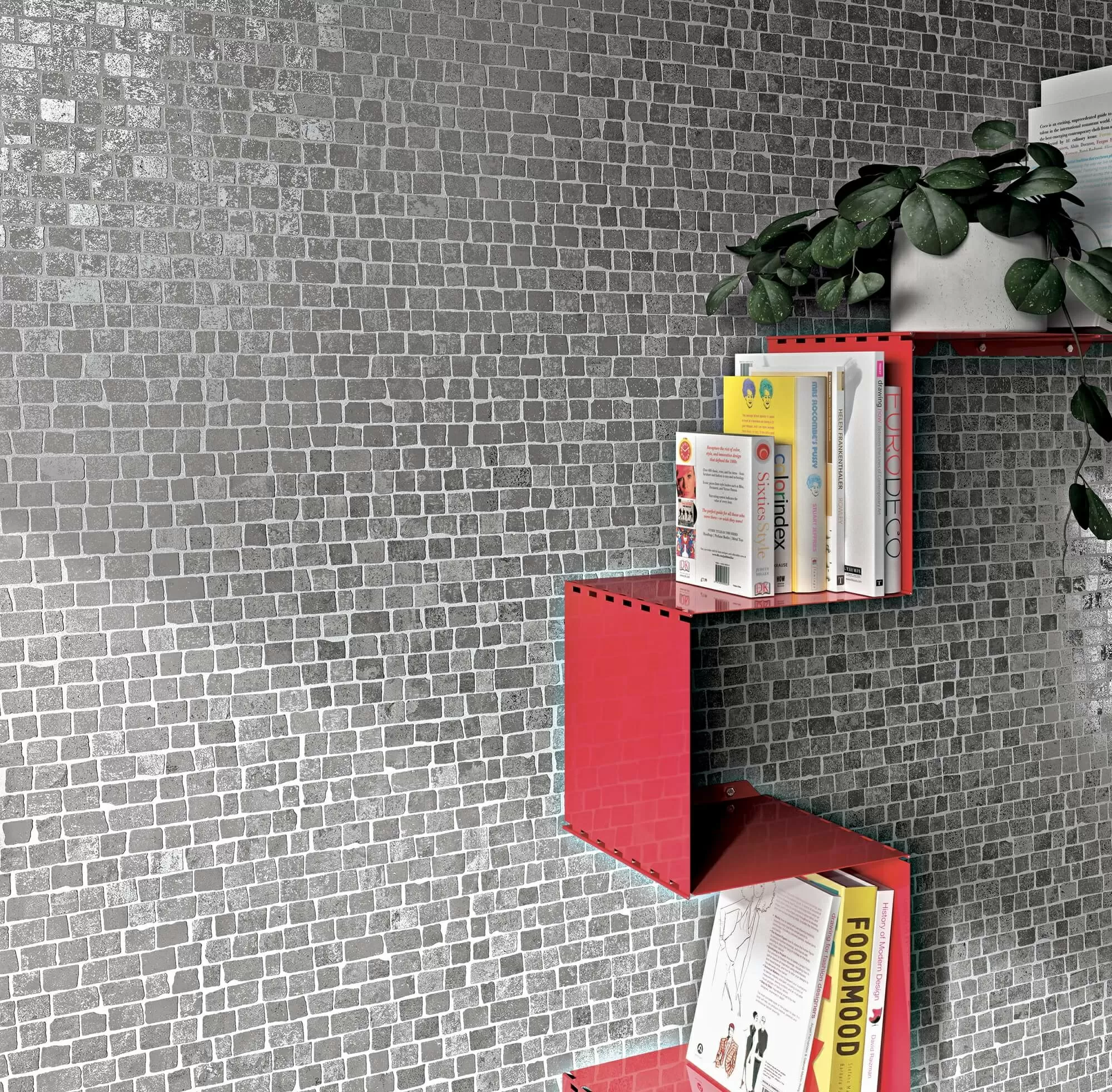 Мозаика 1062376 Mosaico Costruire Random Metallo Nero 30х30
