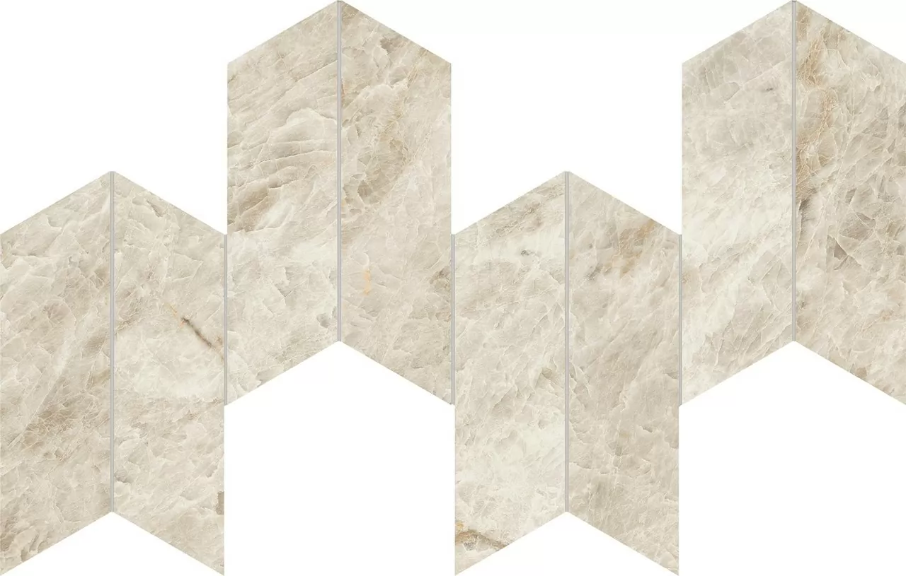 Мозаика AYD3 Marvel Diva Taj Mahal Mosaico Chevron Velvet 46,3х17,5