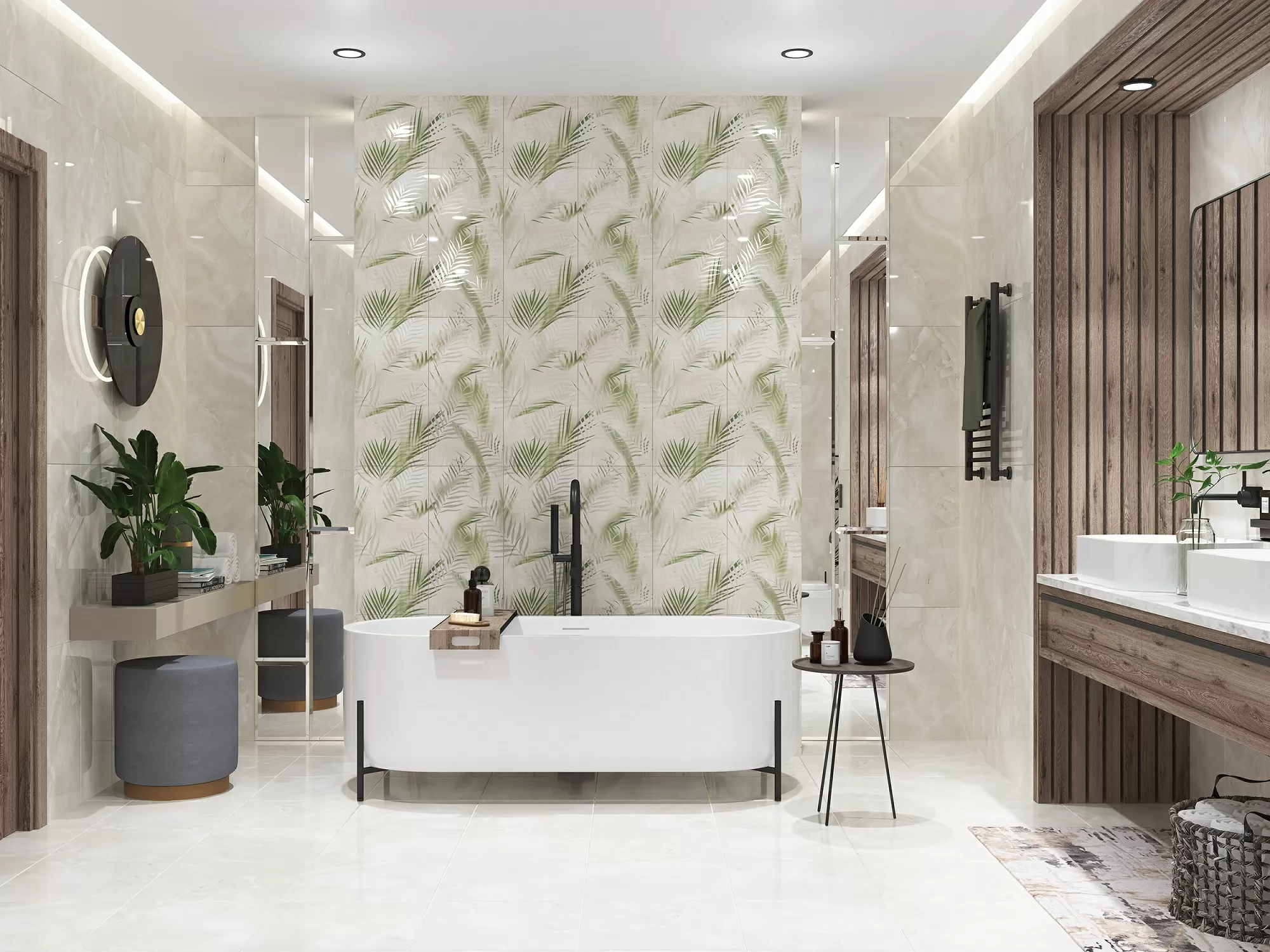 Плитка 588942002 Панно Latila Feuille 63x63