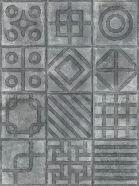 Керамогранит Paulista Grafito Antideslizante Mix 20x20