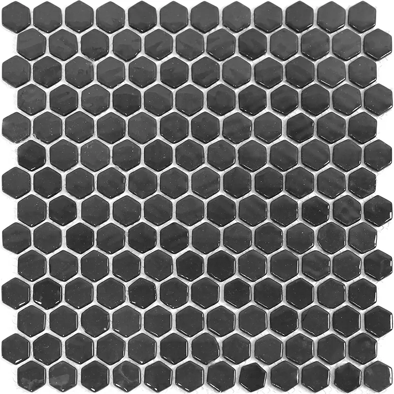 Мозаика STP-BK001-HEX стекло (25) 290x290