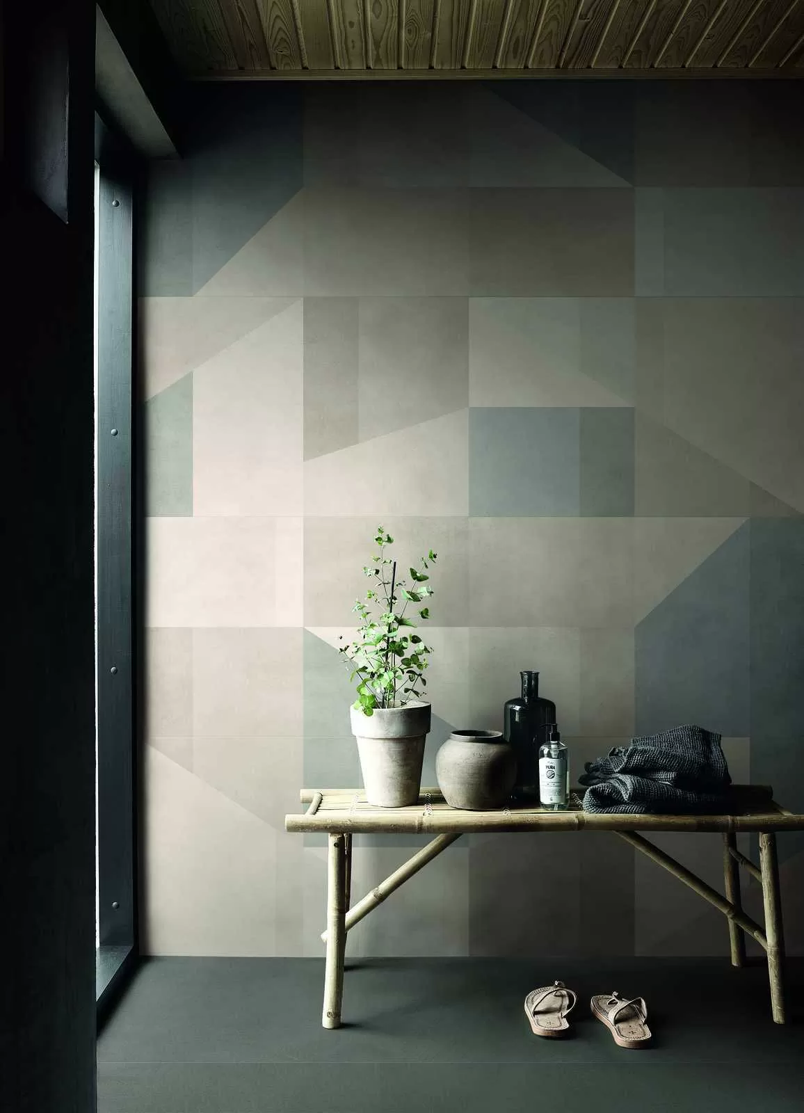 Плитка M183 Alchimia Greige Struttura Wabi 3D 60x180
