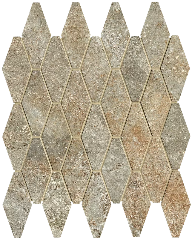 Мозаика fRW4 Nobu Slate Gres Rombi Mosaico Matt 31x35,5
